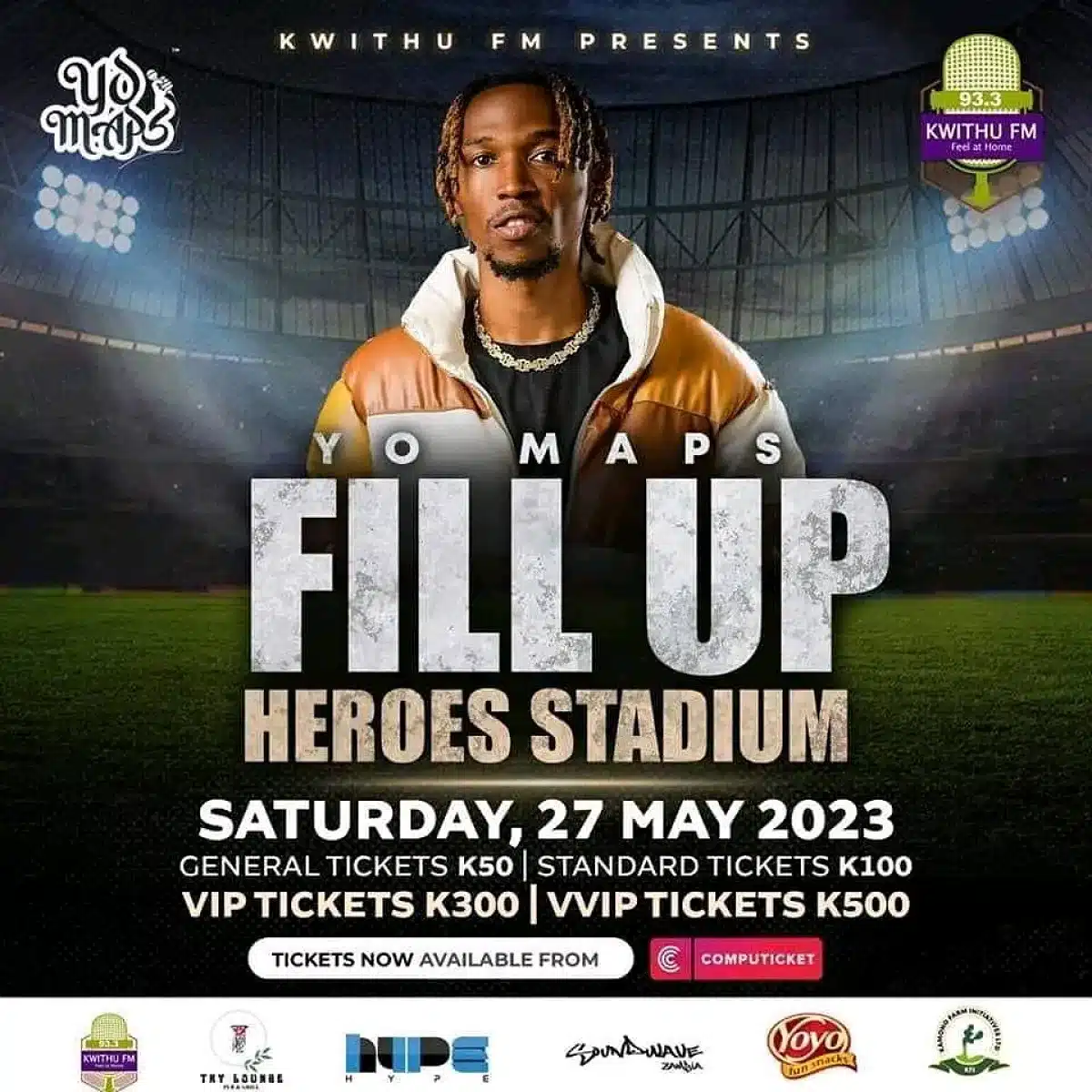 Yo Maps Makes History with Plan to Fill Up Heroes Stadium in Zambia